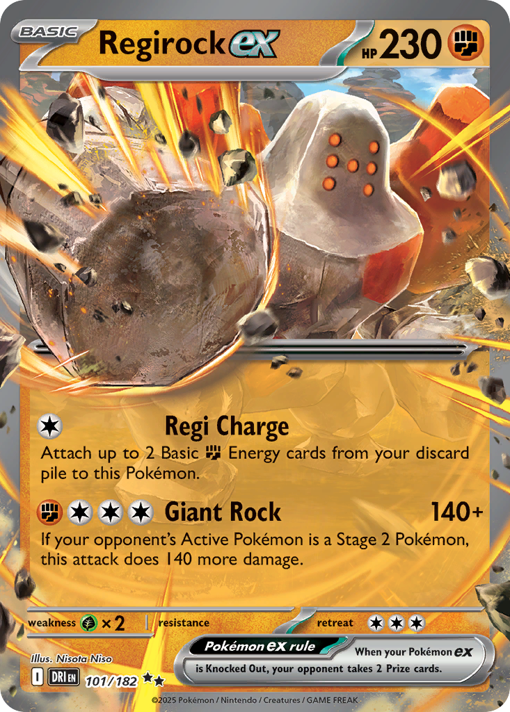 Regirock ex - Destined Rivals - 101