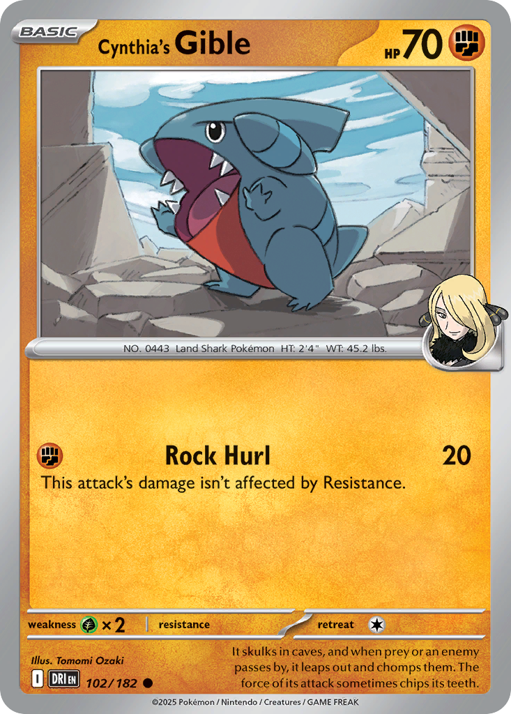 Cynthia's Gible - Destined Rivals - 102