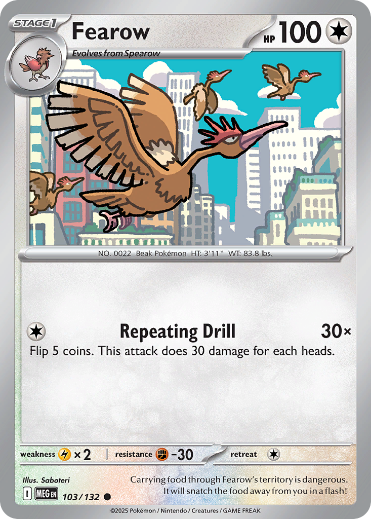 Fearow - Mega Evolution - 103