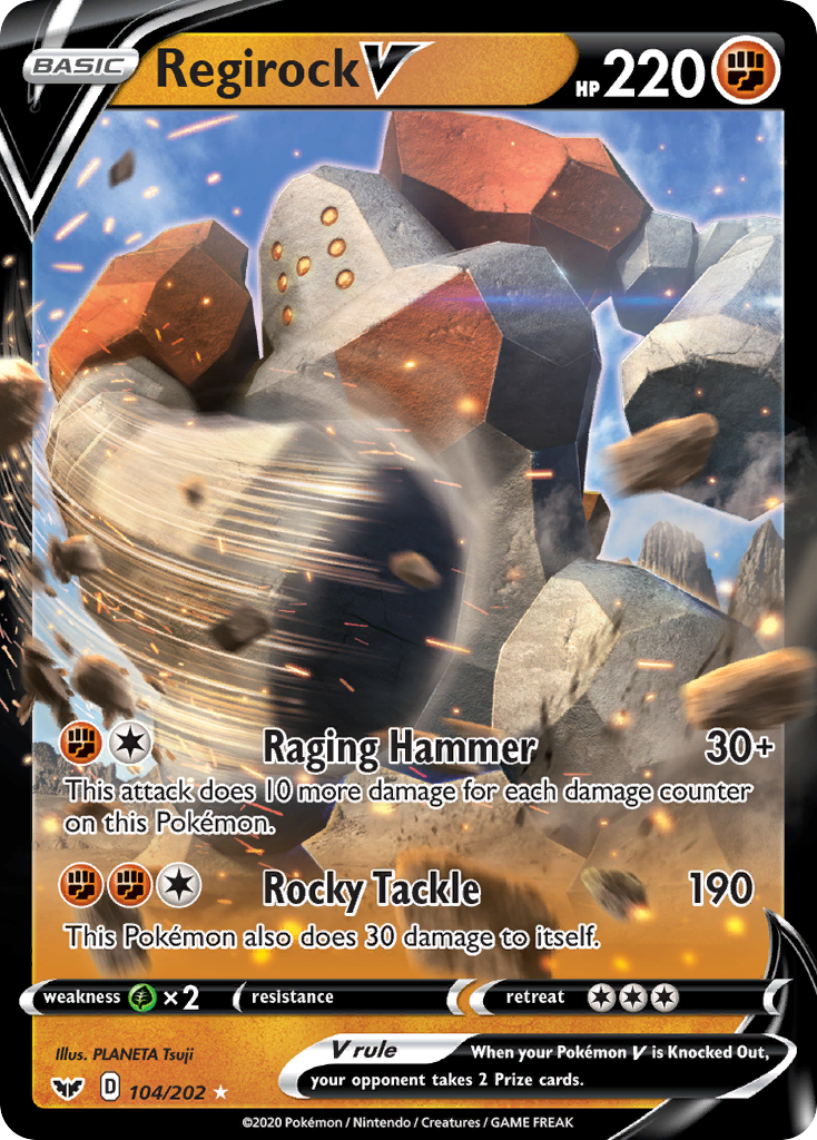 Regirock V - Sword & Shield - 104