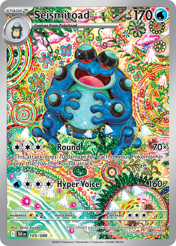 Seismitoad - Black Bolt - 105