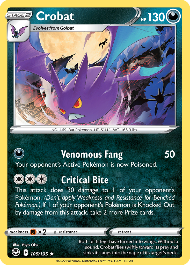Crobat - Silver Tempest - 105