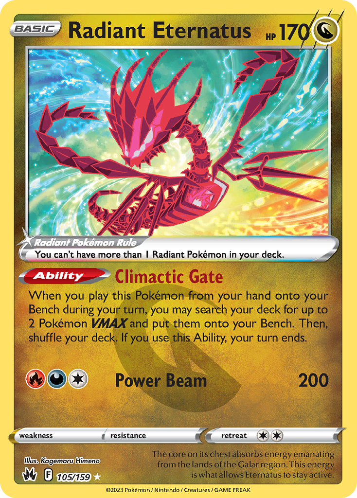 Radiant Eternatus - Crown Zenith - 105