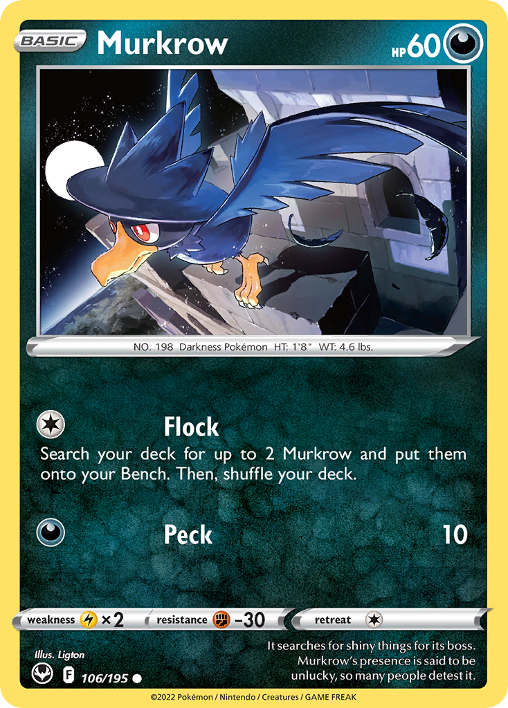 Murkrow - Silver Tempest - 106
