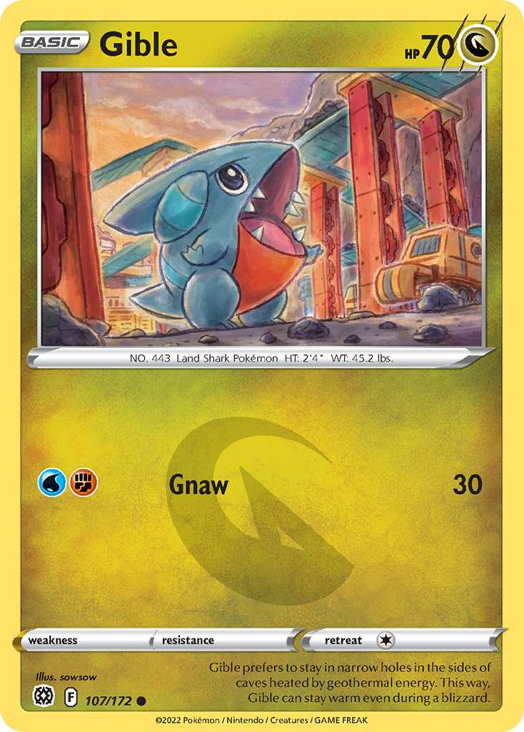 Gible - Brilliant Stars - 107