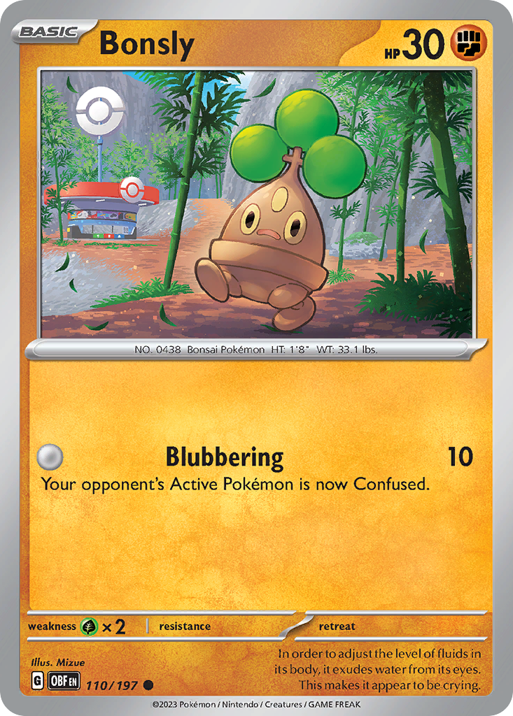 Bonsly - Obsidian Flames - 110