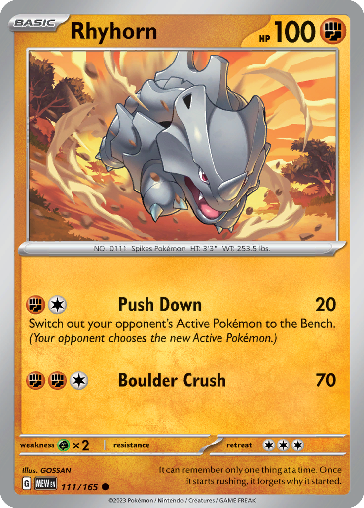Rhyhorn - 151 - 111