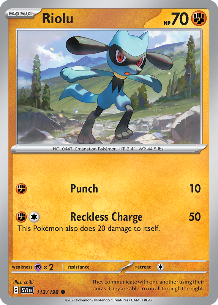 Riolu - Scarlet & Violet - 113