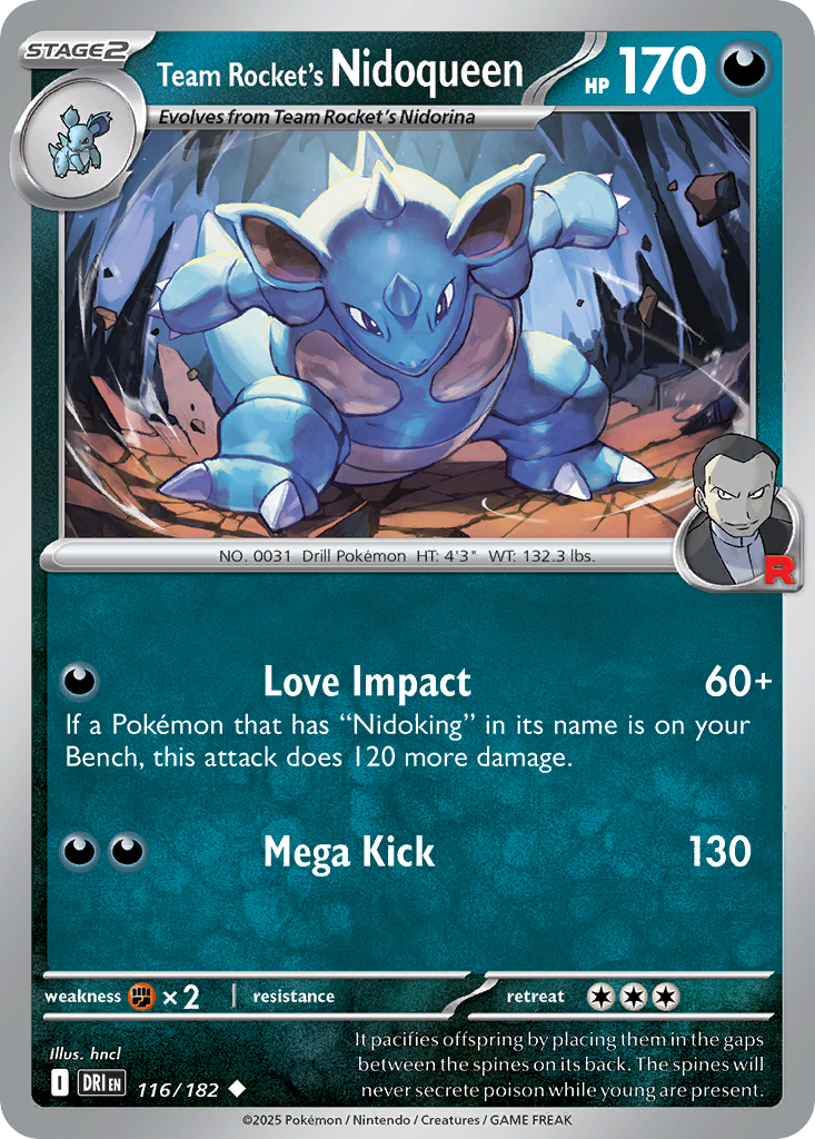 Team Rocket's Nidoqueen - Destined Rivals - 116