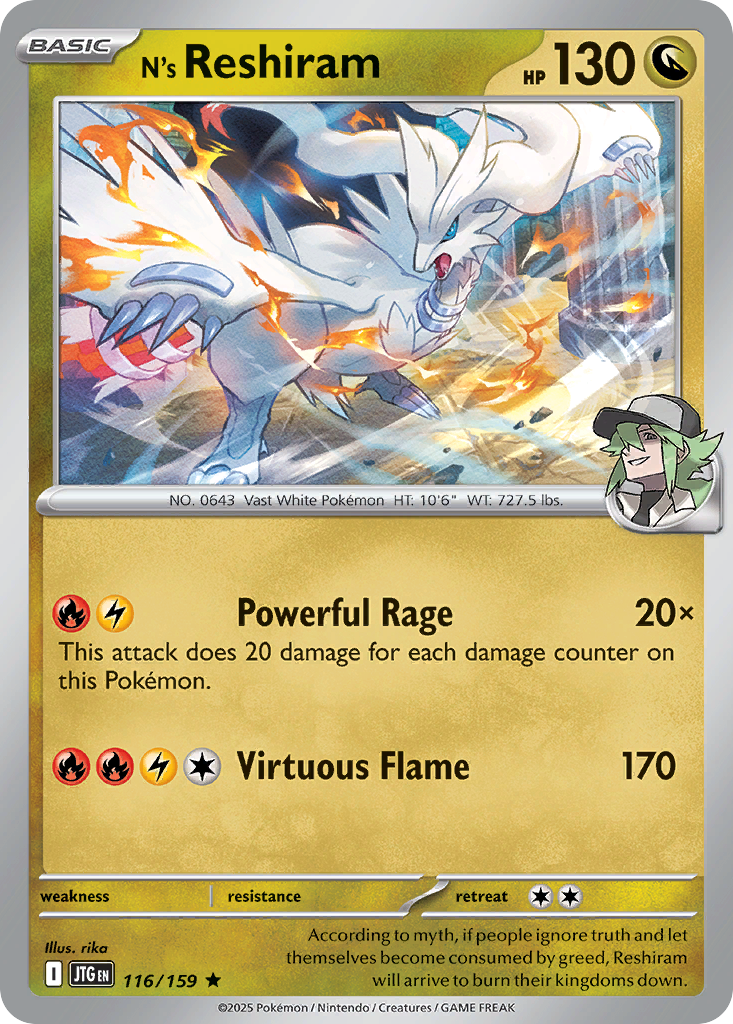 N's Reshiram - Journey Together - 116