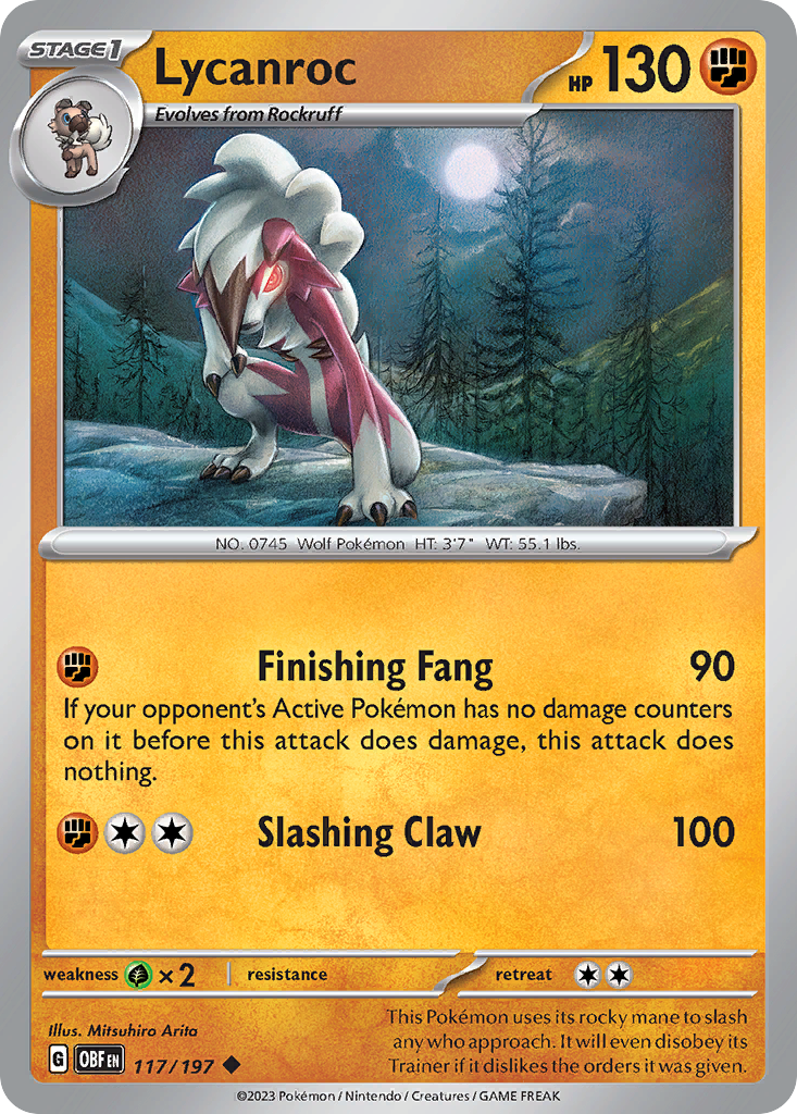 Lycanroc - Obsidian Flames - 117