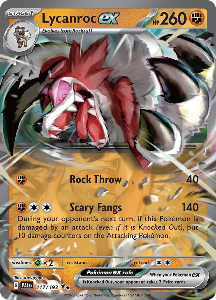 Lycanroc ex - Paldea Evolved - 117