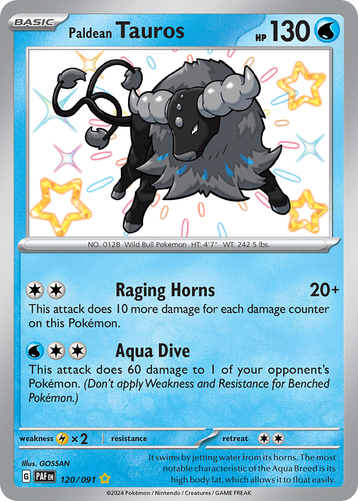 Paldean Tauros - Paldean Fates - 120