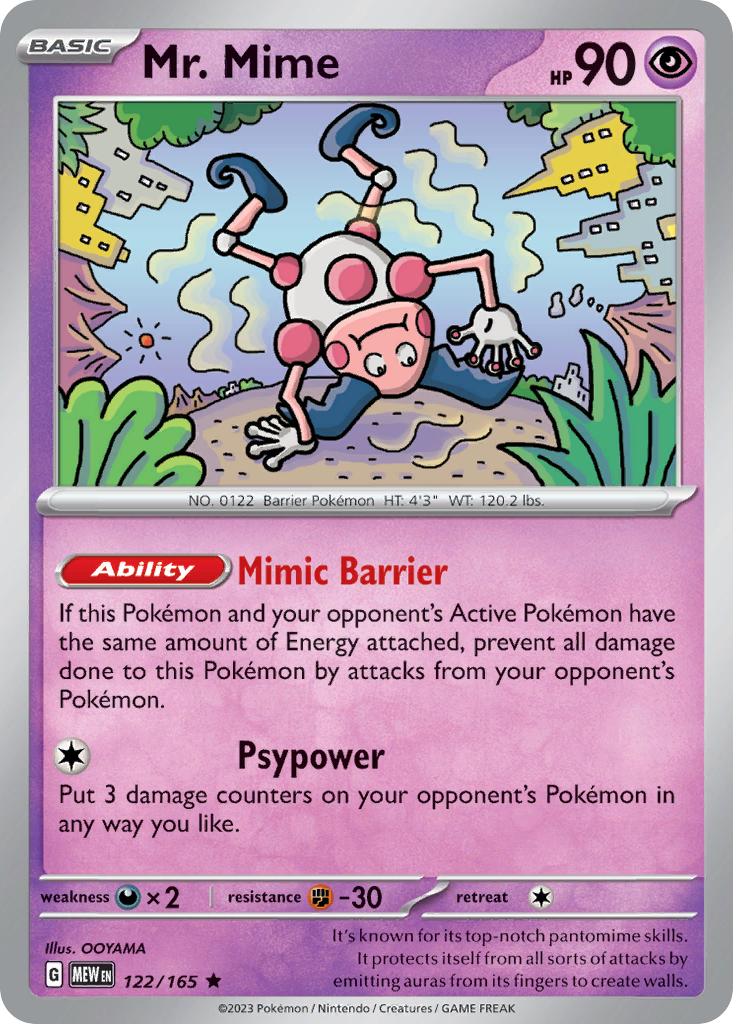 Mr. Mime - 151 - 122