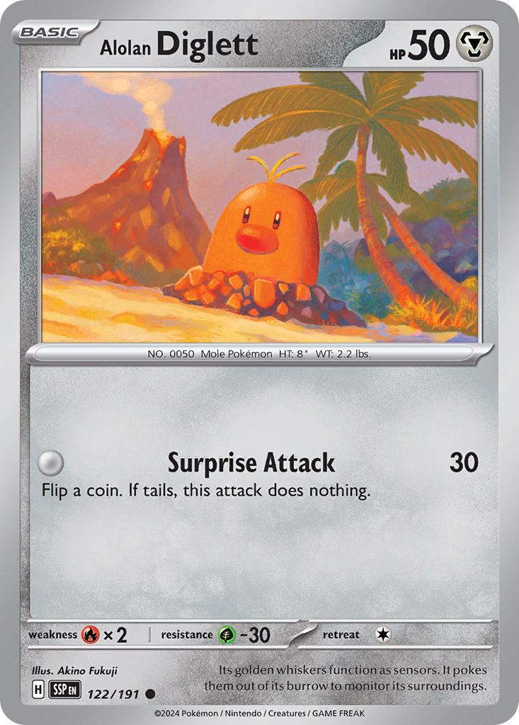 Alolan Diglett - Surging Sparks - 122