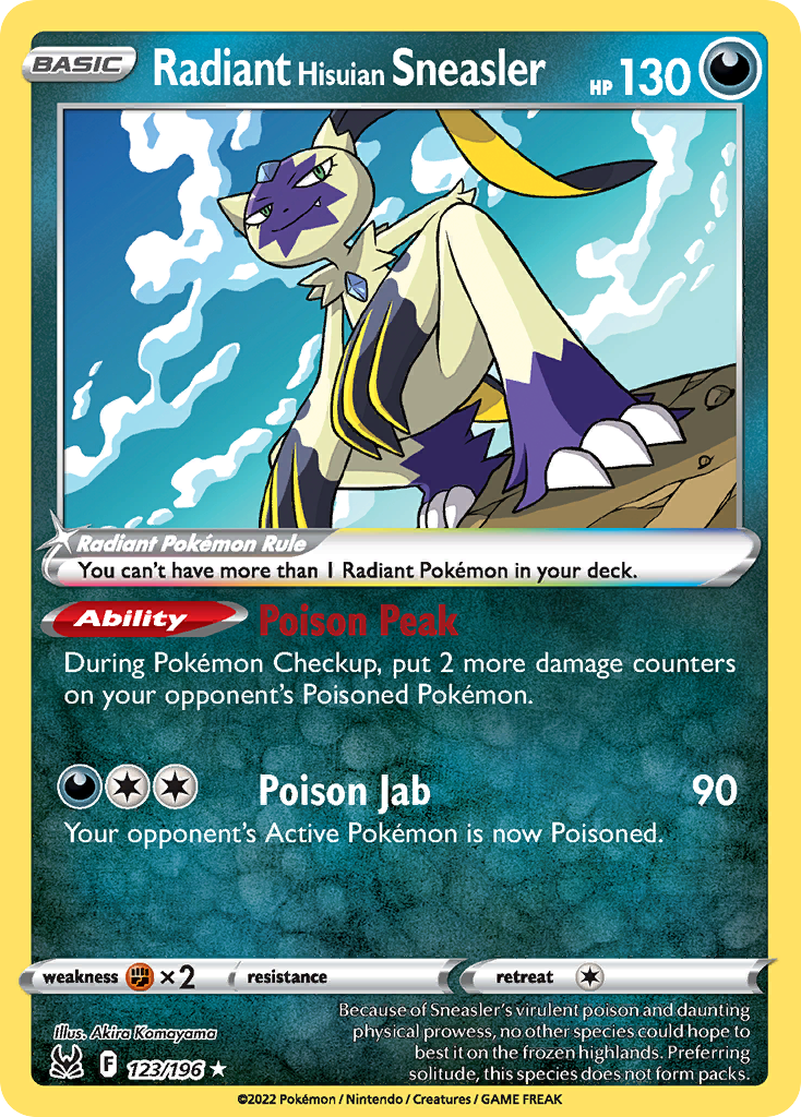 Radiant Hisuian Sneasler - Lost Origin - 123