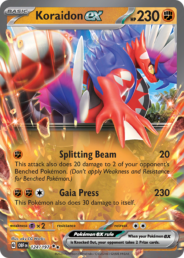 Koraidon ex - Obsidian Flames - 124