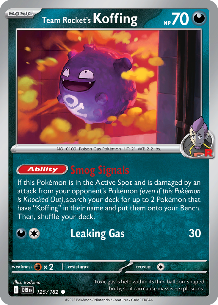 Team Rocket's Koffing - Destined Rivals - 125