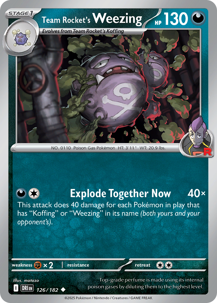 Team Rocket's Weezing - Destined Rivals - 126