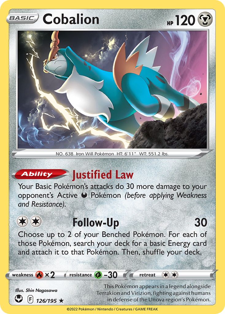 Cobalion - Silver Tempest - 126