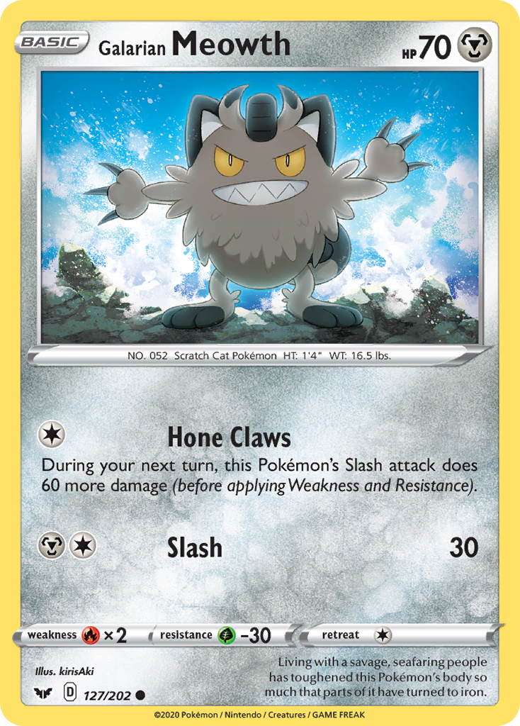 Galarian Meowth - Sword & Shield - 127