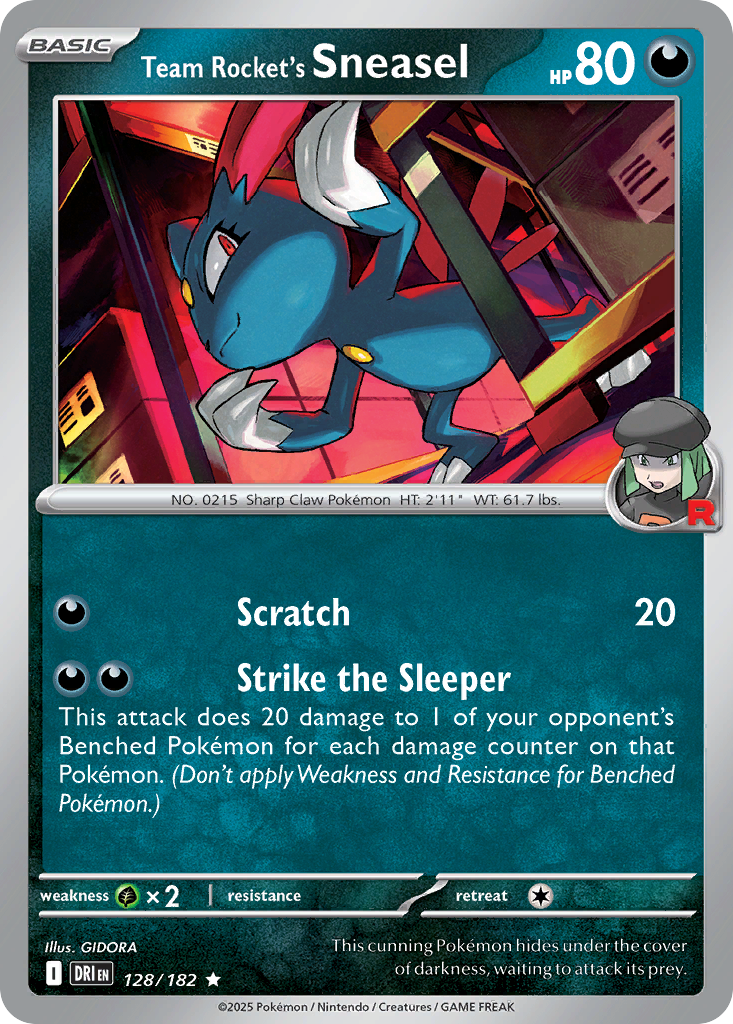 Team Rocket's Sneasel - Destined Rivals - 128