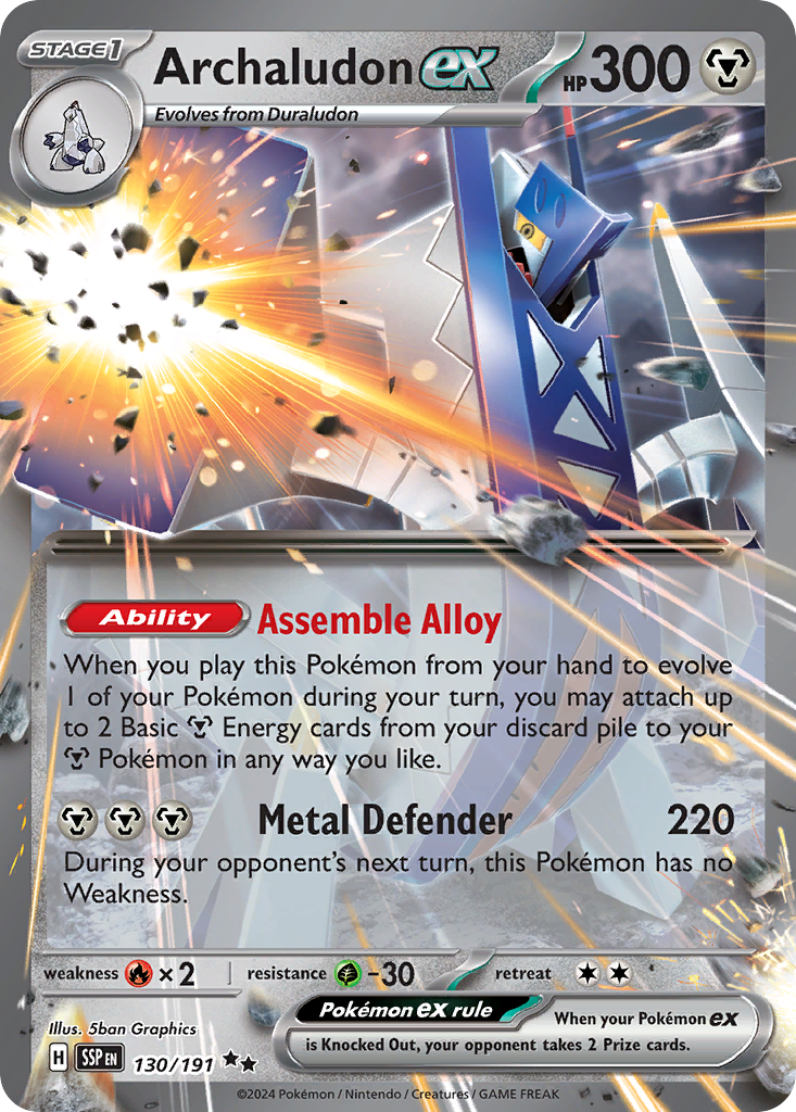 Archaludon ex - Surging Sparks - 130