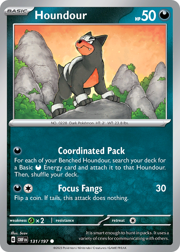 Houndour - Obsidian Flames - 131