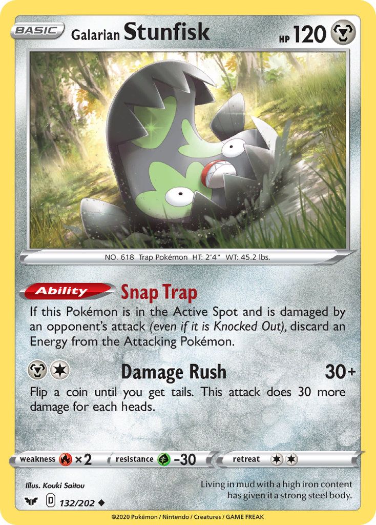 Galarian Stunfisk - Sword & Shield - 132