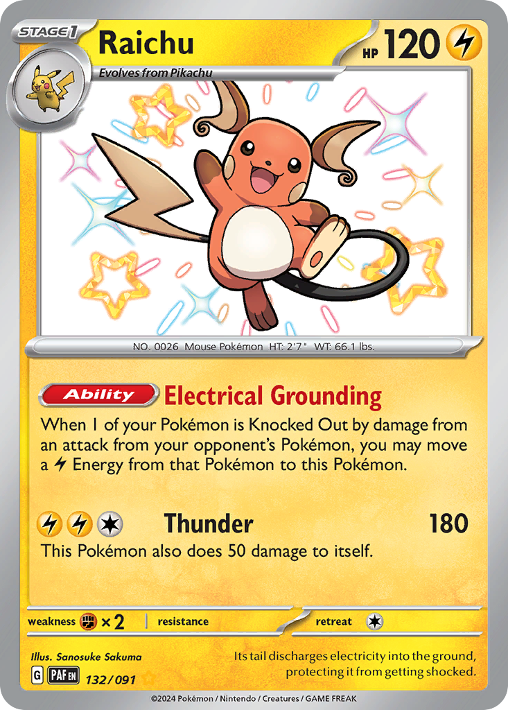 Raichu - Paldean Fates - 132