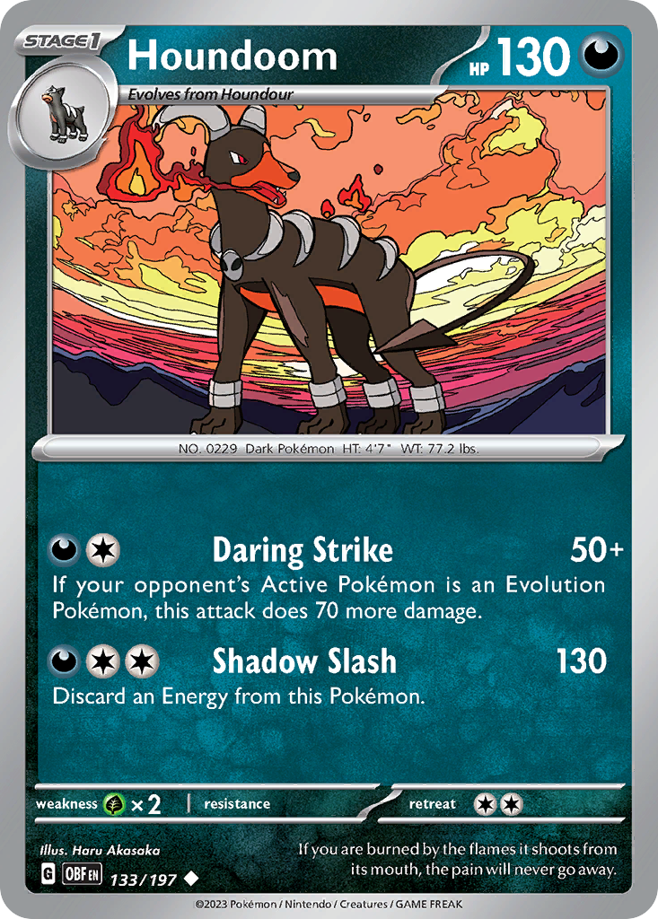 Houndoom - Obsidian Flames - 133