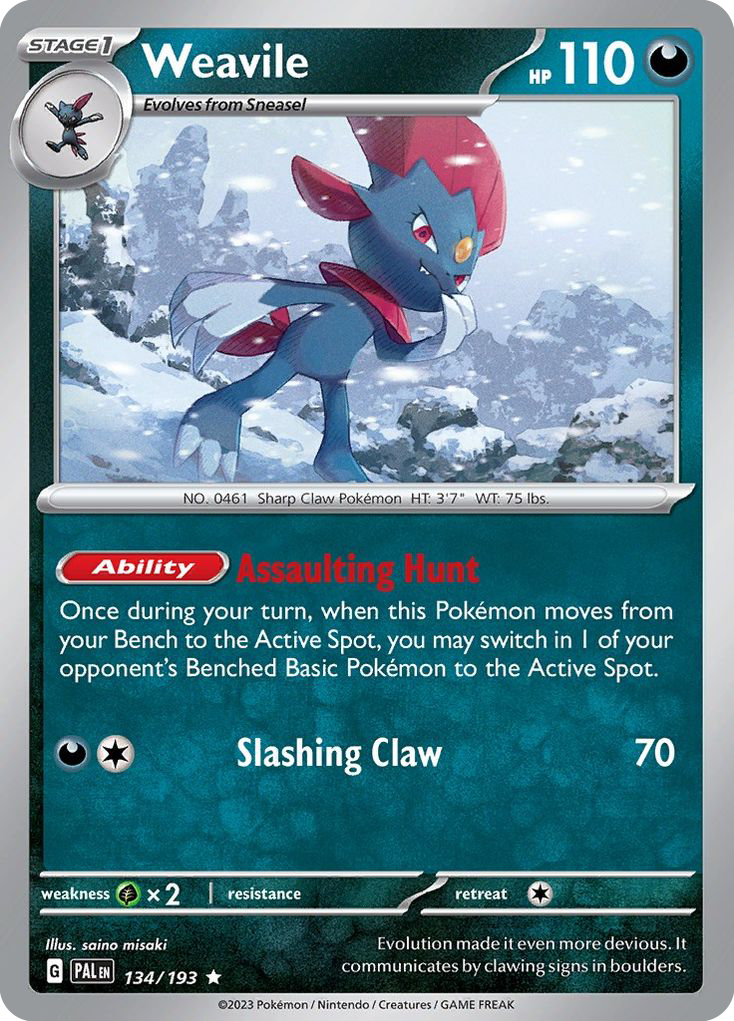 Weavile - Paldea Evolved - 134