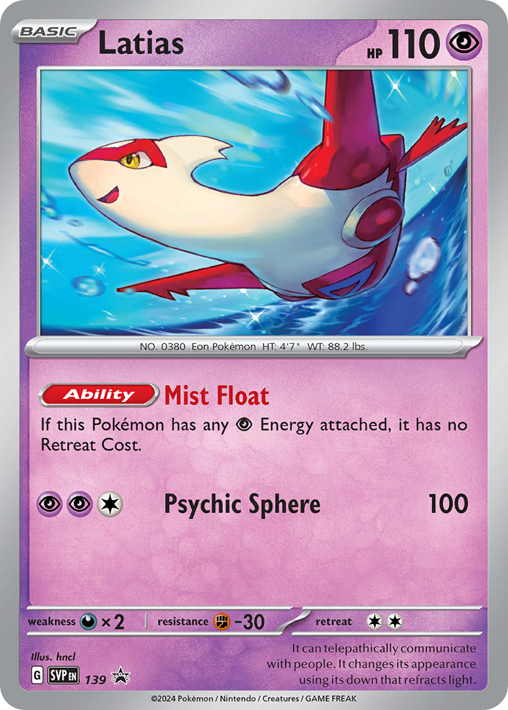 Latias - Scarlet & Violet Black Star Promos - 139