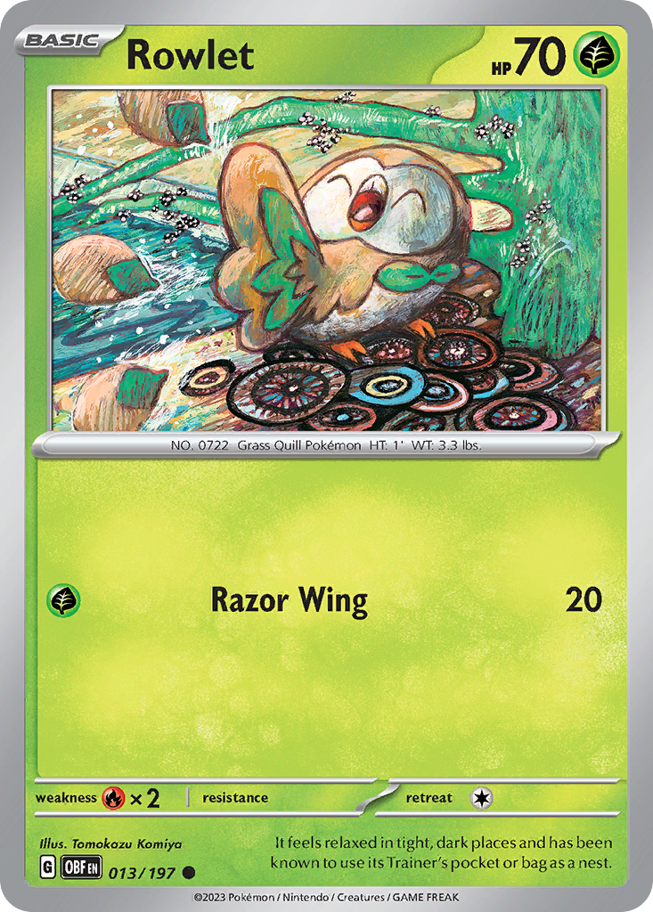 Rowlet - Obsidian Flames - 013