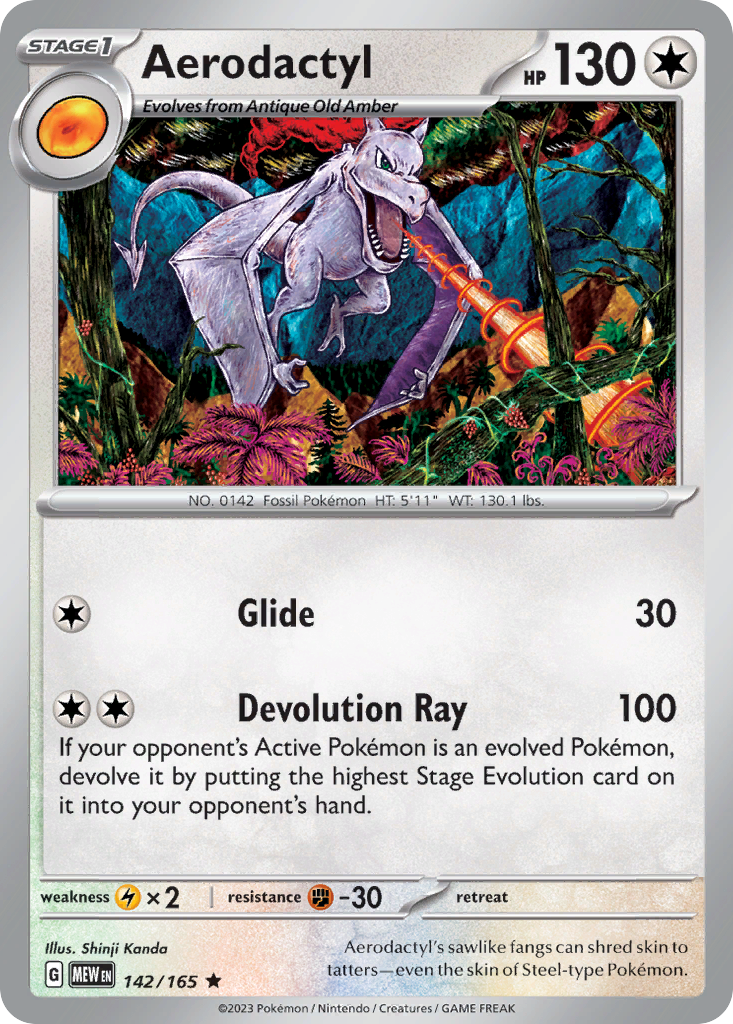 Aerodactyl - 151 - 142
