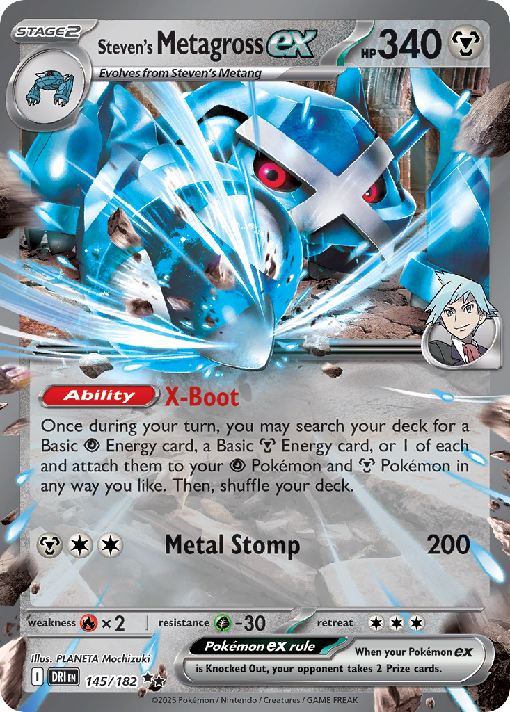 Steven's Metagross ex - Destined Rivals - 145