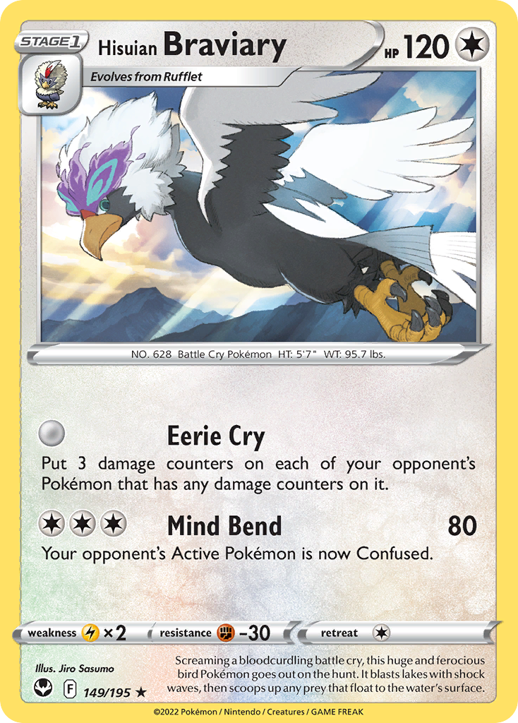 Hisuian Braviary - Silver Tempest - 149