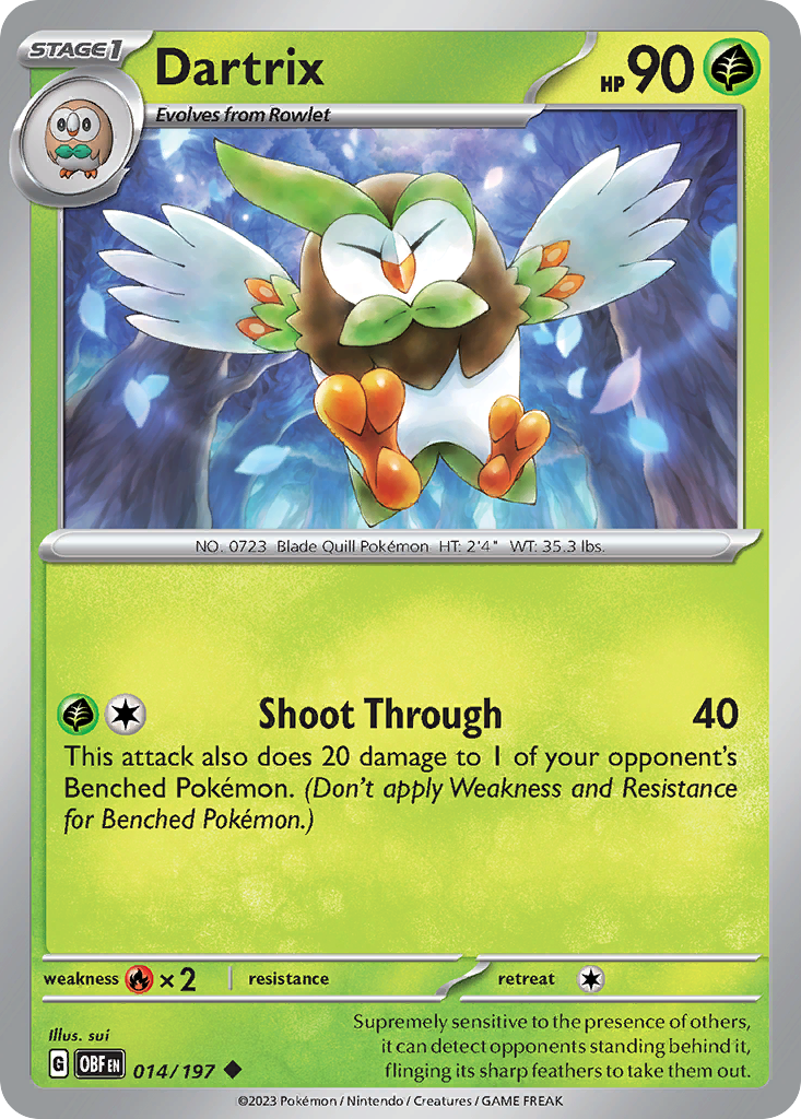 Dartrix - Obsidian Flames - 014