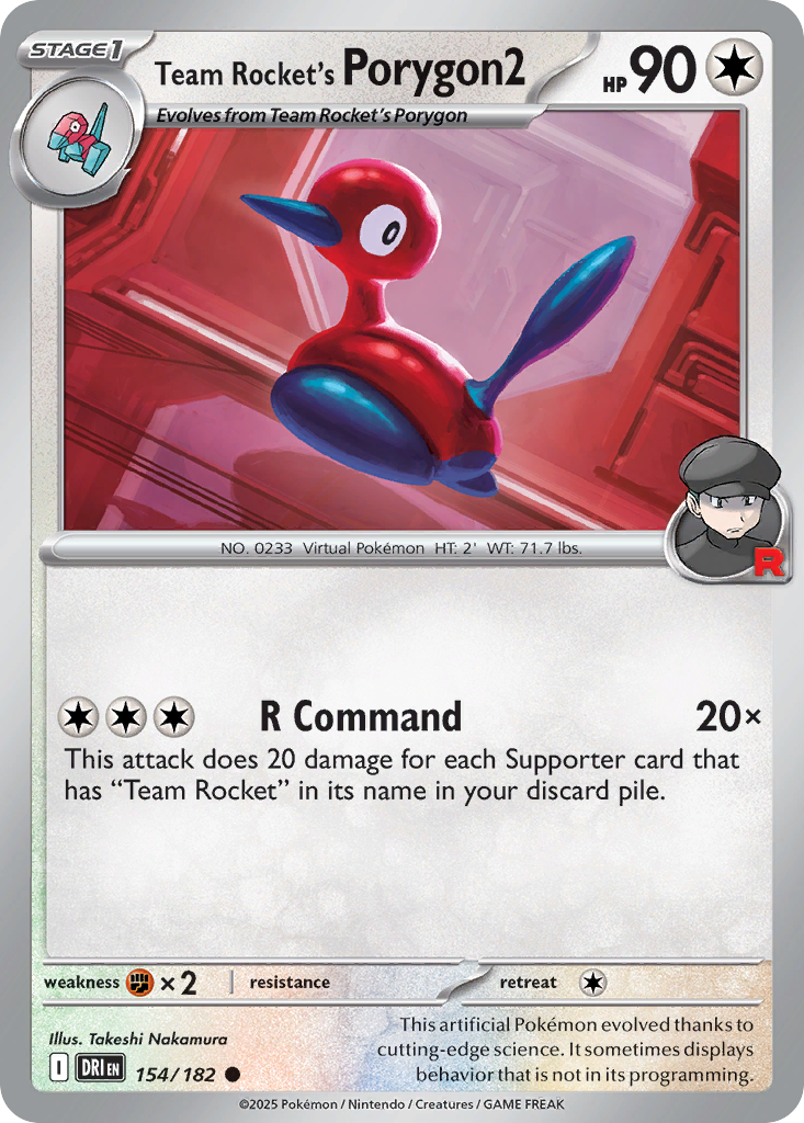 Team Rocket's Porygon2 - Destined Rivals - 154