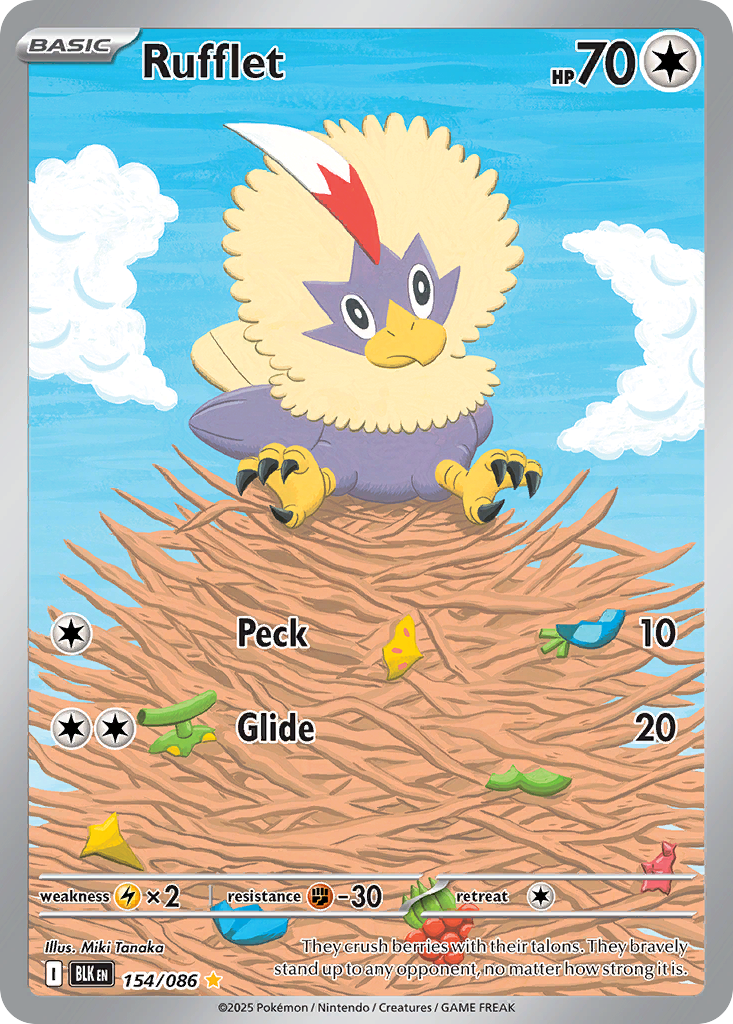 Rufflet - Black Bolt - 154