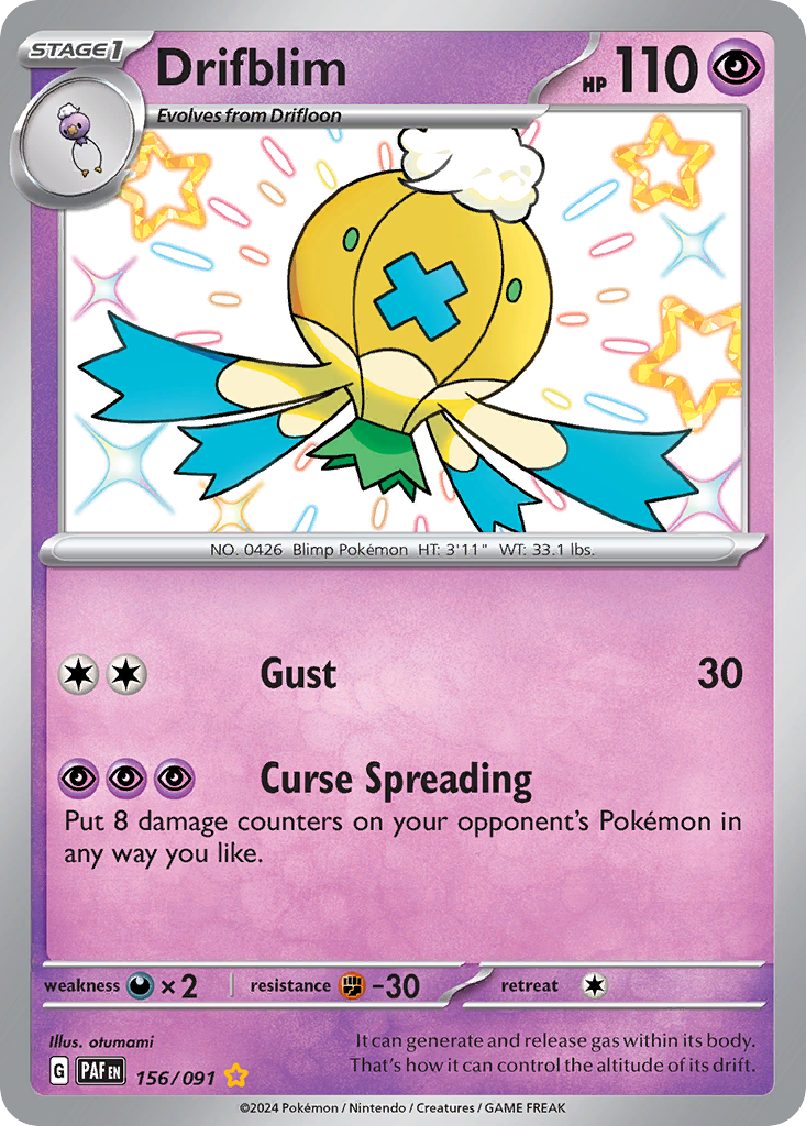 Drifblim - Paldean Fates - 156