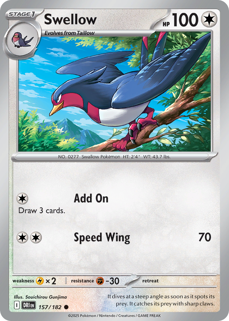 Swellow - Destined Rivals - 157
