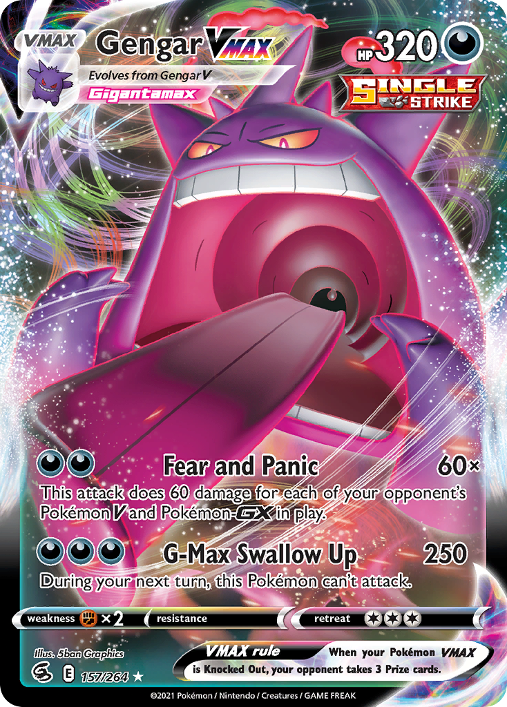 Gengar VMAX - Fusion Strike - 157