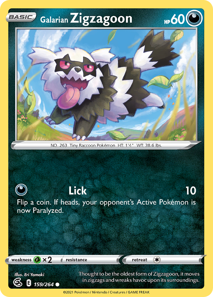 Galarian Zigzagoon - Fusion Strike - 159