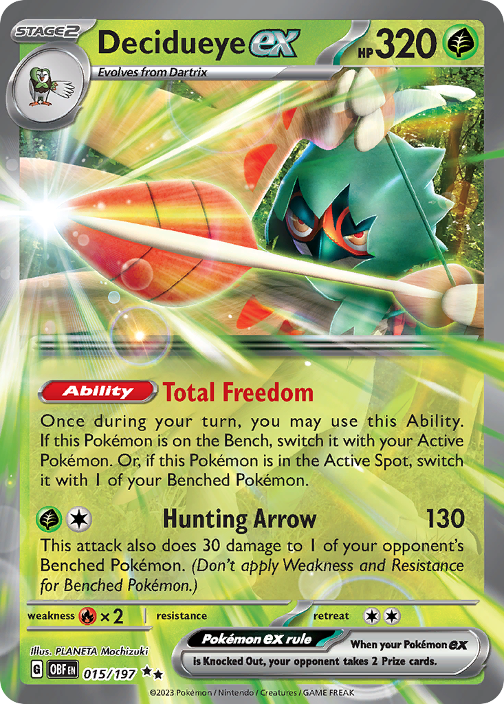 Decidueye ex - Obsidian Flames - 015