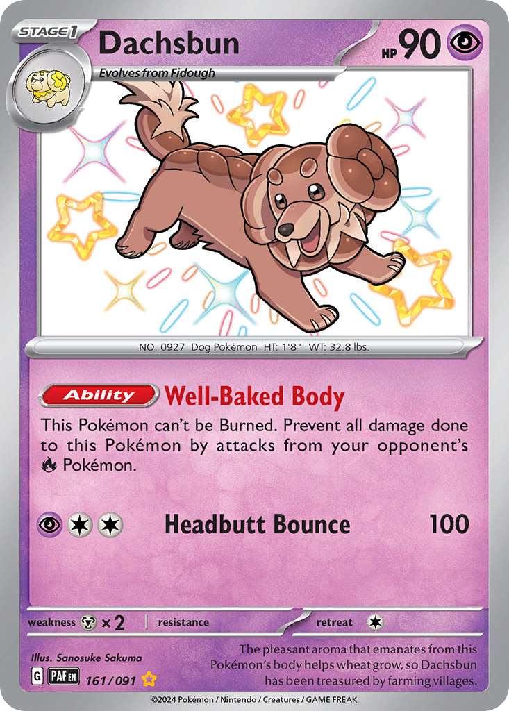 Dachsbun - Paldean Fates - 161