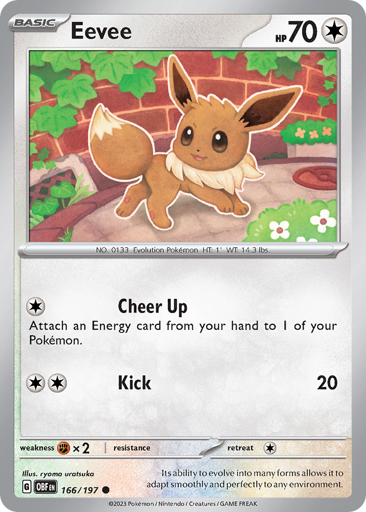 Eevee - Obsidian Flames - 166