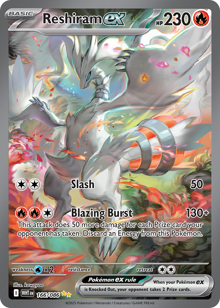 Reshiram ex - White Flare - 166