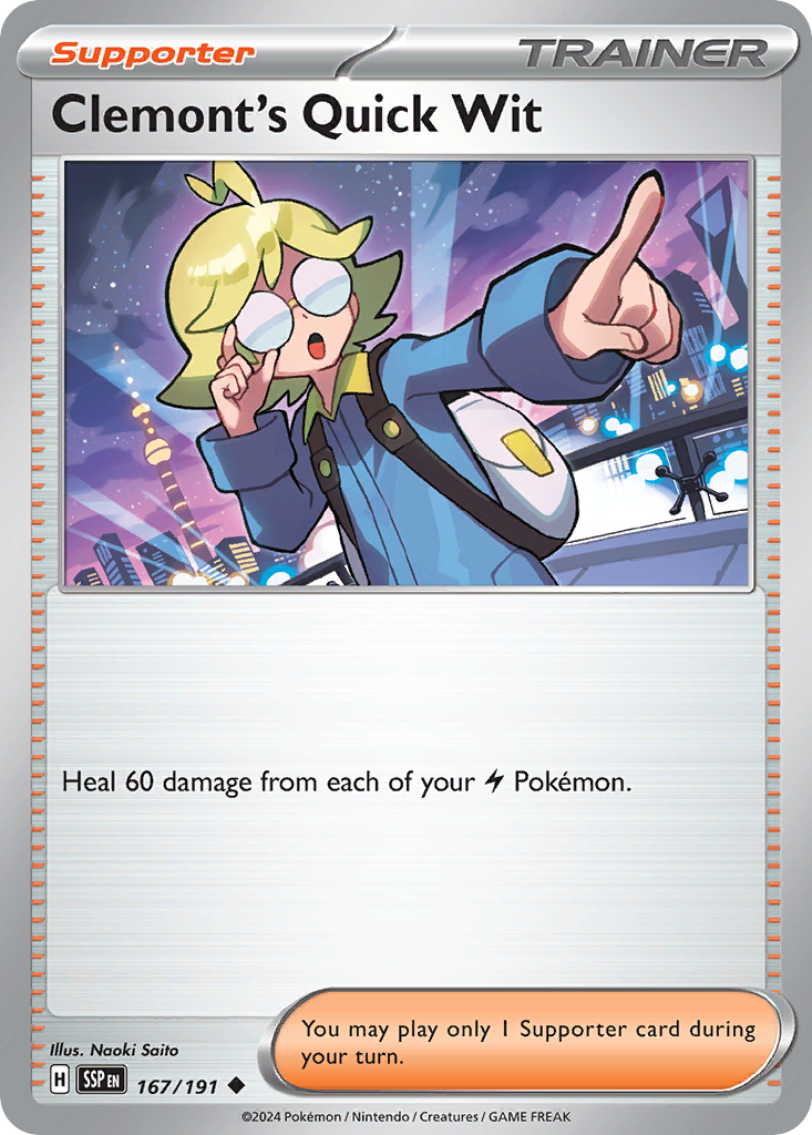Clemont's Quick Wit - Surging Sparks - 167