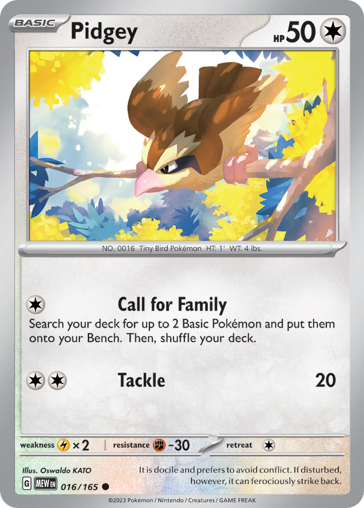 Pidgey - 151 - 016